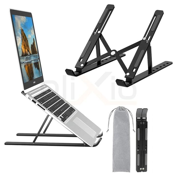 Premium Plastic Laptop Stand – Lightweight & Durable Foldable Laptop Holder, Ergonomic Desk Stand for Laptop, Notebook & MacBook Random Color