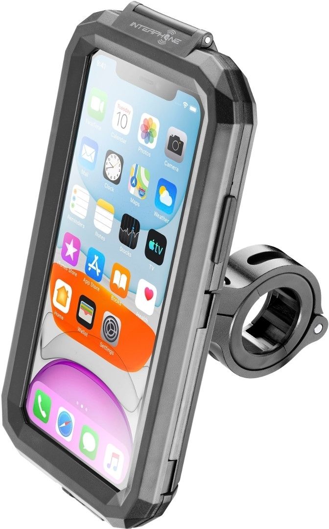 Waterproof Bike Phone Mount - 360° Rotatable Motorcycle & Bicycle Mobile Holder - Adjustable Touch Screen Handlebar Phone Support for All Bikes