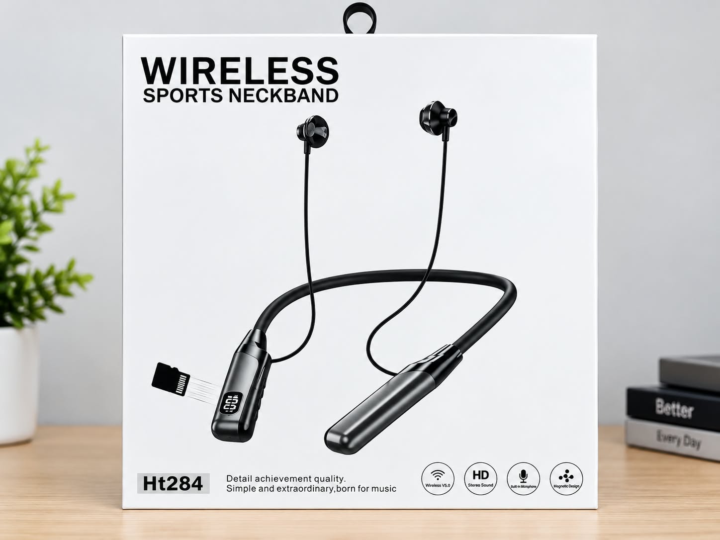 Wireless Sports Neckband  Bluetooth version: v 5.0