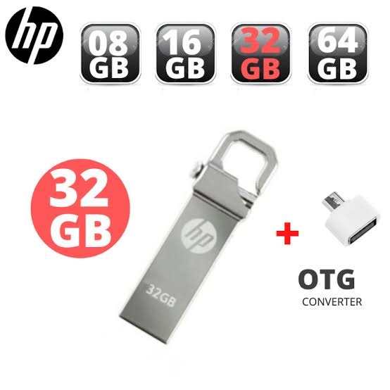 HP Flash Drive USB 4GB/ 8GB /16GB /32GB /64GB / With free OTG (6 Month Warranty)