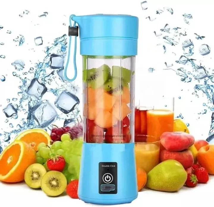 Portable and Rechargeable Juice Blender 6 Blades 380ml Electric Blender Mini Portable Personal Size Juicer Cup Mixer Fruit Juicer Machine